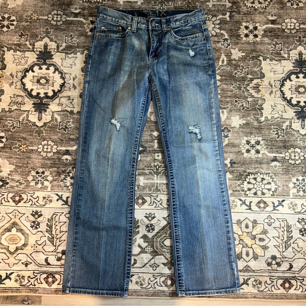 Helix y2k cross Men's Classic Blue bootcut  Jeans